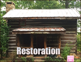 Historic Log Cabin Restoration  Aroda, Virginia